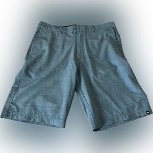 Quiksilver Teal Men's Flat Front Amphibian Shorts